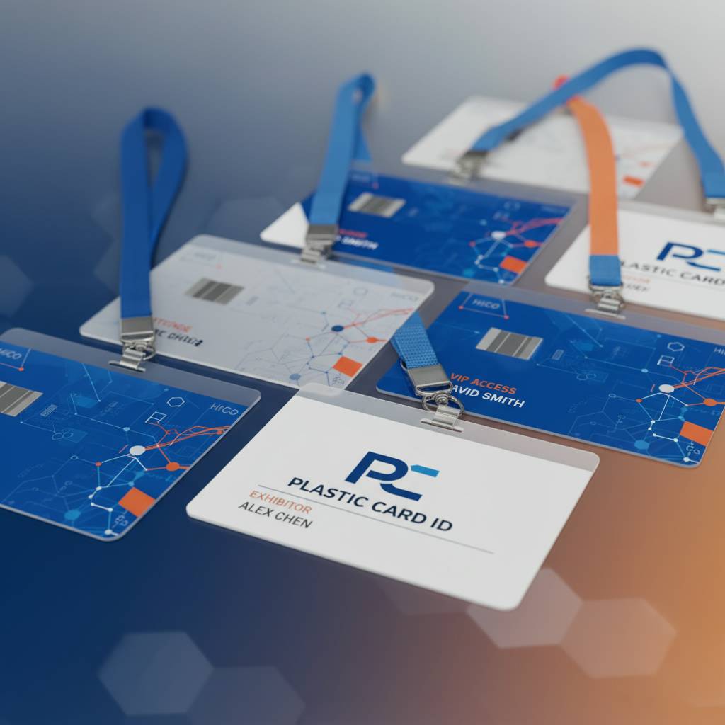Trade Show Plastic Badges - The Professional Standard for Exhibitor and Attendee Identification