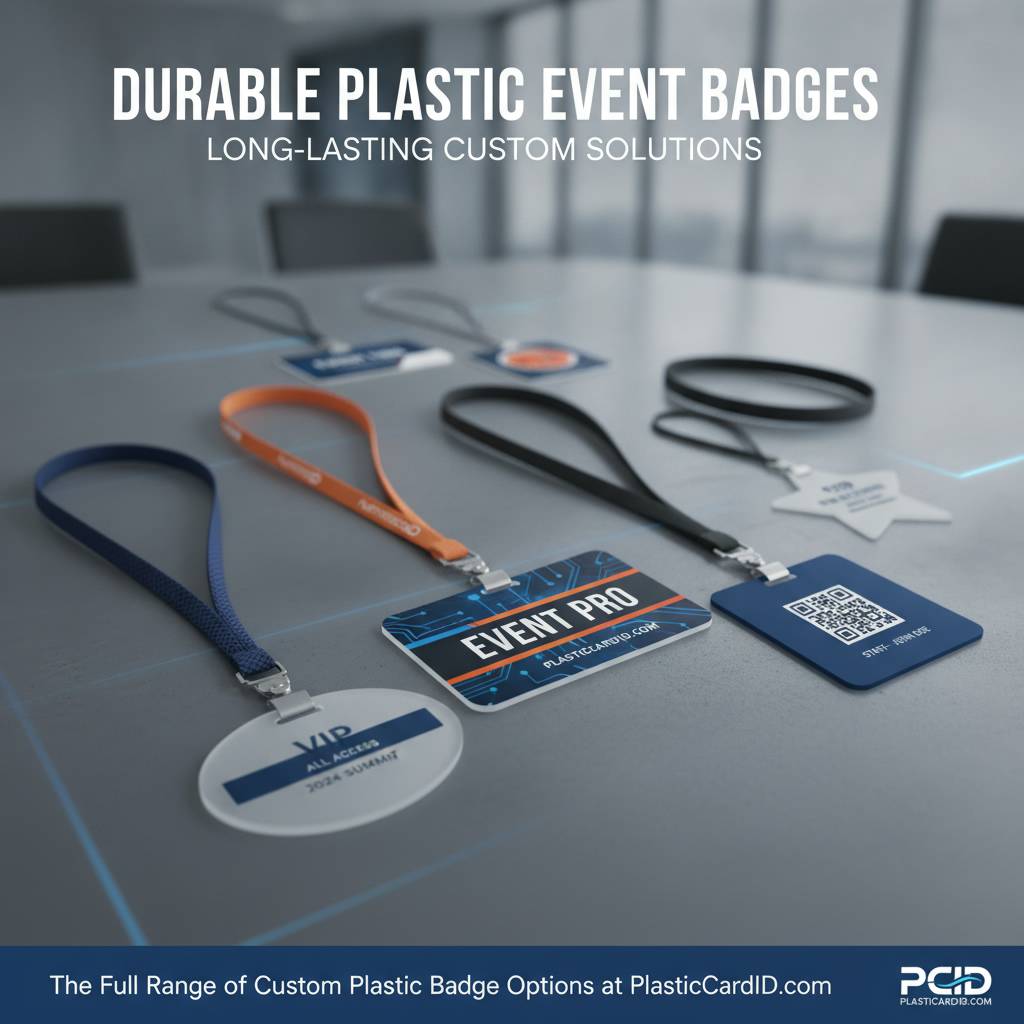 The Full Range of Custom Plastic Badge Options at PlasticCardID.com